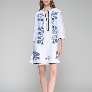 Dalia Kaftan Dress (White)